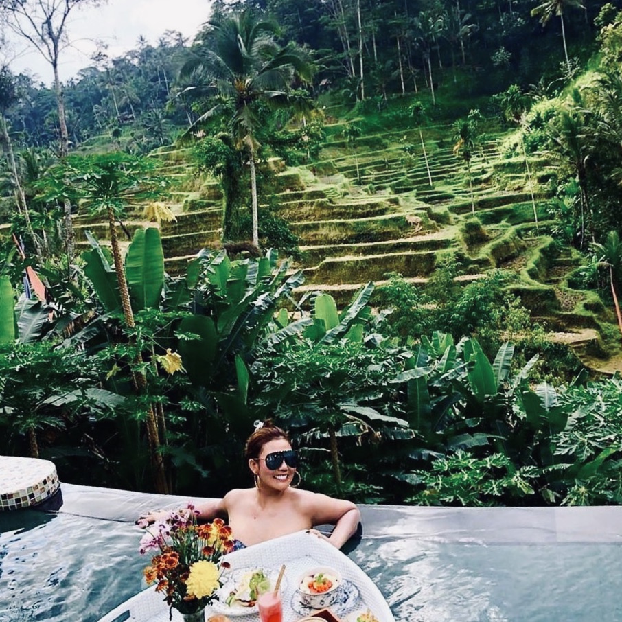 lunch at tegalalang rice terraces